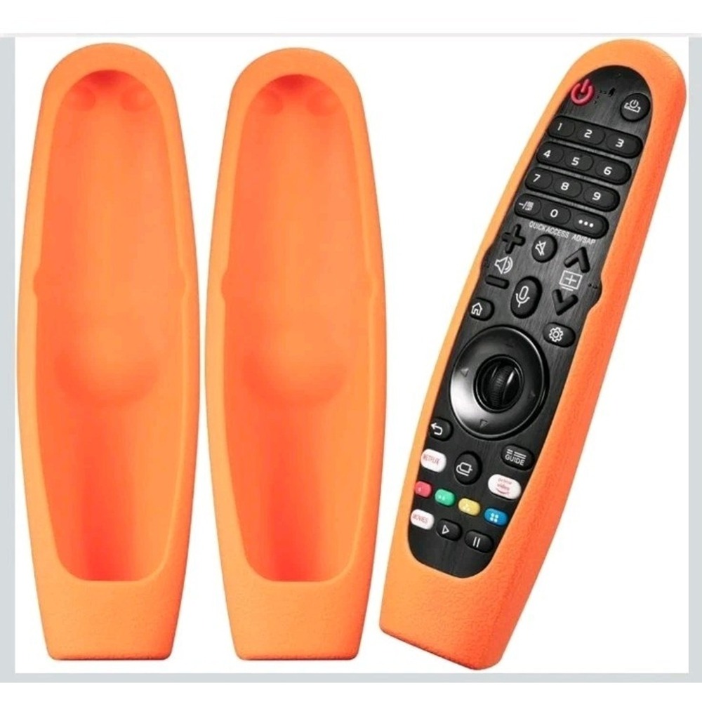 Orange Silicone Case for LG Magic Remote AKB75855501 MR19BA MR20GA Cover